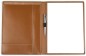 Preview: Schreibmappe DIN A4, incl. Memoblock CAMBRIDGE Top Grain Rindleder hellbraun